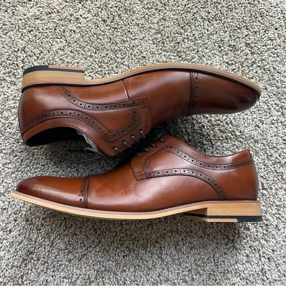 Stacy Adams Men's Dickinson Cap Toe Oxfords - Picture 4 of 6